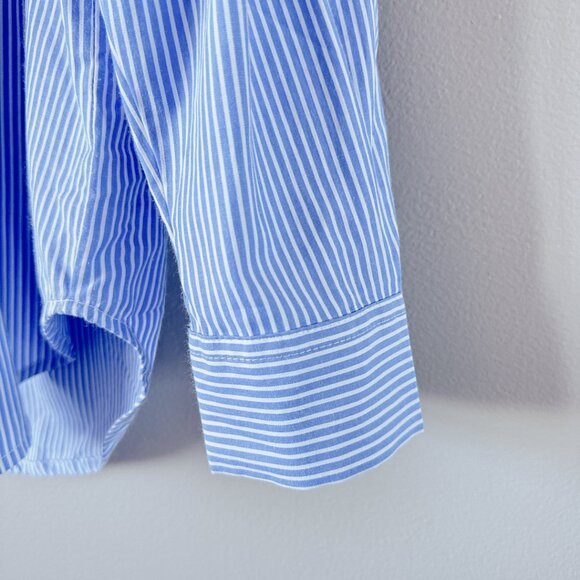 Japna blue stripe button down shit medium - Picture 3 of 16